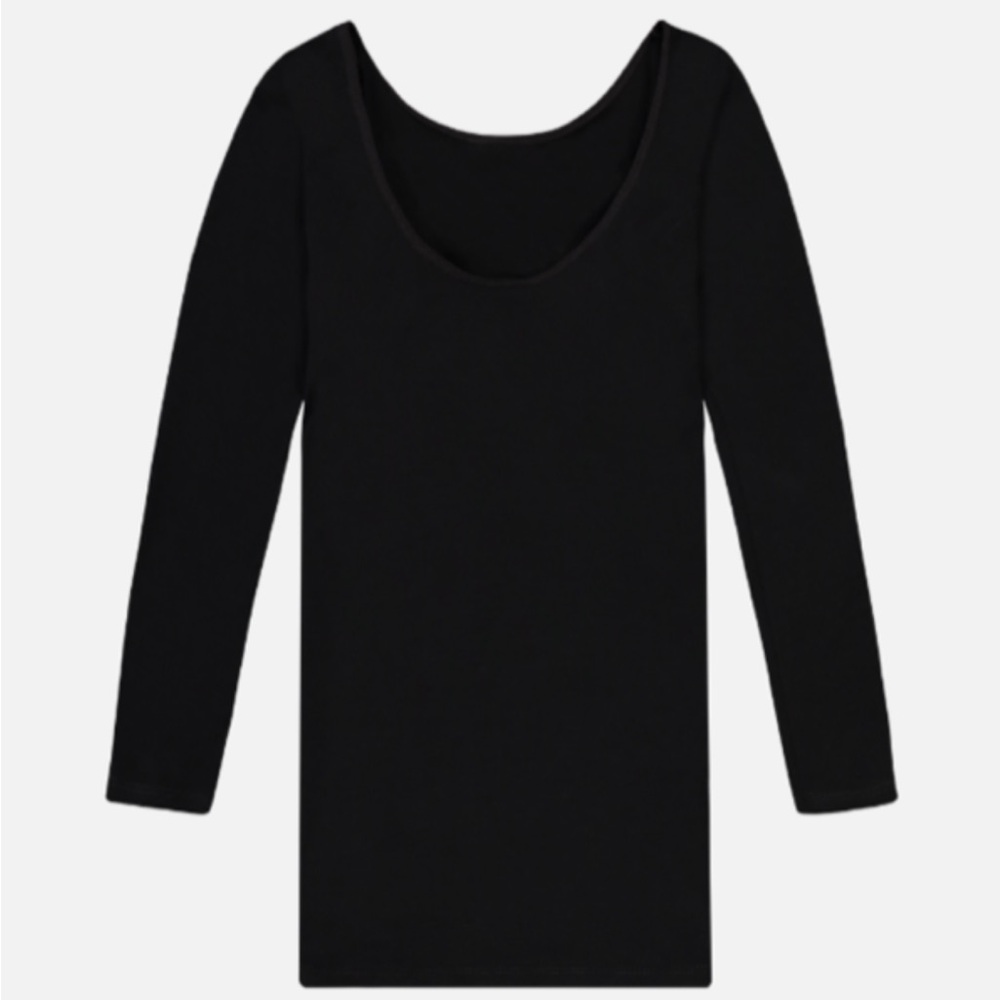 Numi 3/4 long sleeve black undershirt small